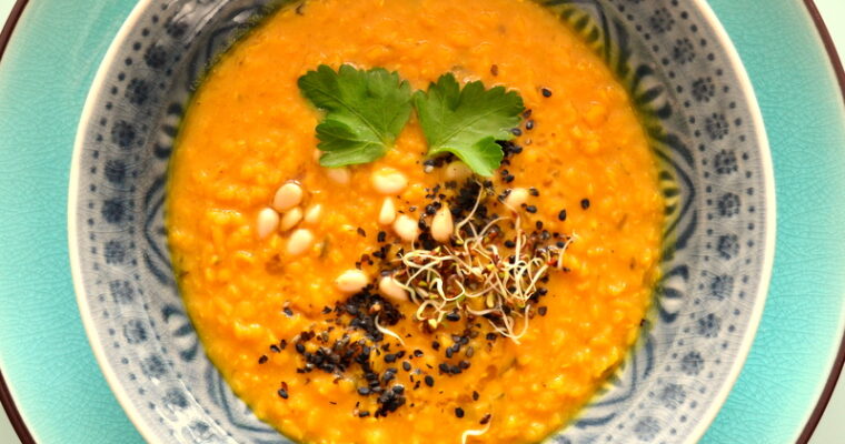 Lenticchie rosse con miso