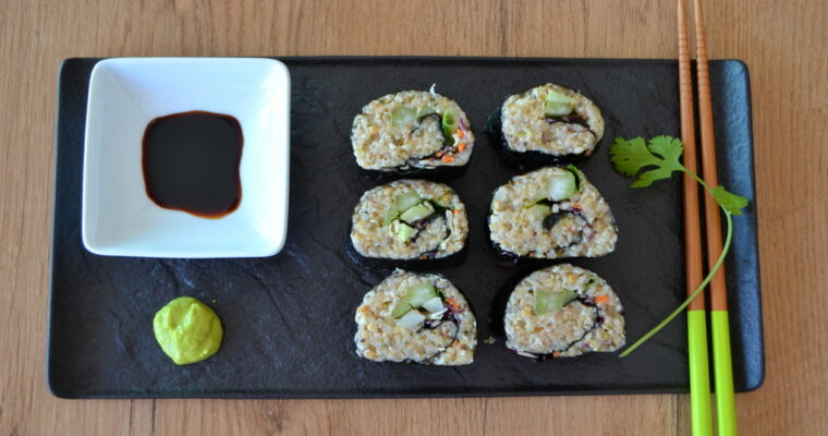 Sushi con miglio di sorgo