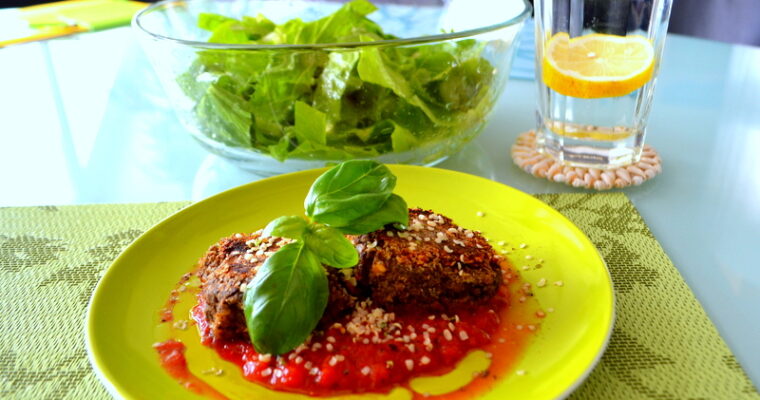 Hamburger di canapa con salsa di pomodoro veloce – senza glutine e vegano