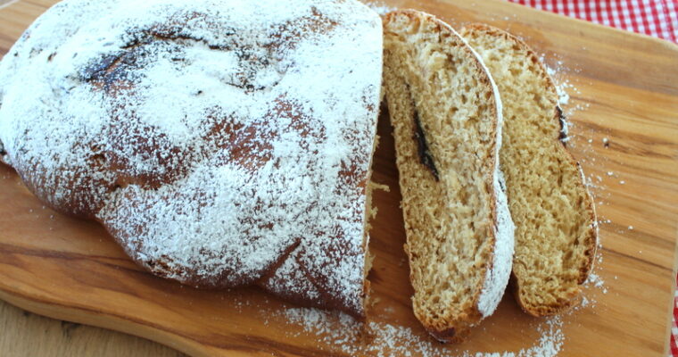 Treccia di farro al cioccolato