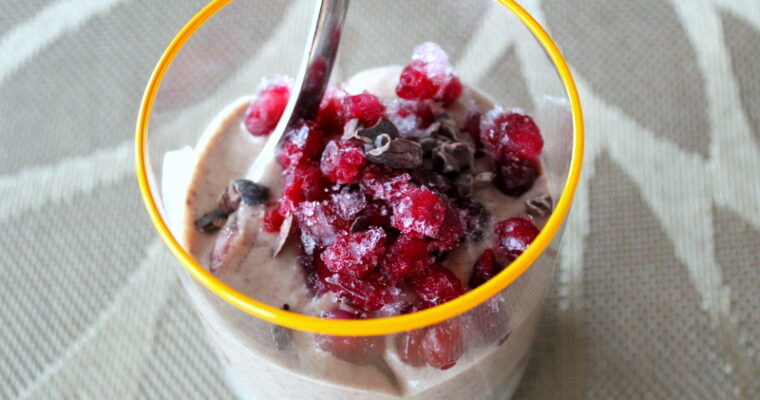 Smoothie di lampone con Chia Pudding