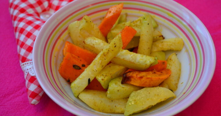 Patatine sane per bambini con verdure invernali