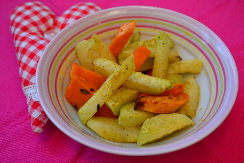 Patatine sane per bambini con verdure invernali