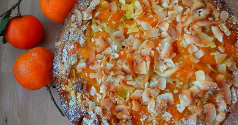 Torta al cocco e mandarino – vegana e senza glutine
