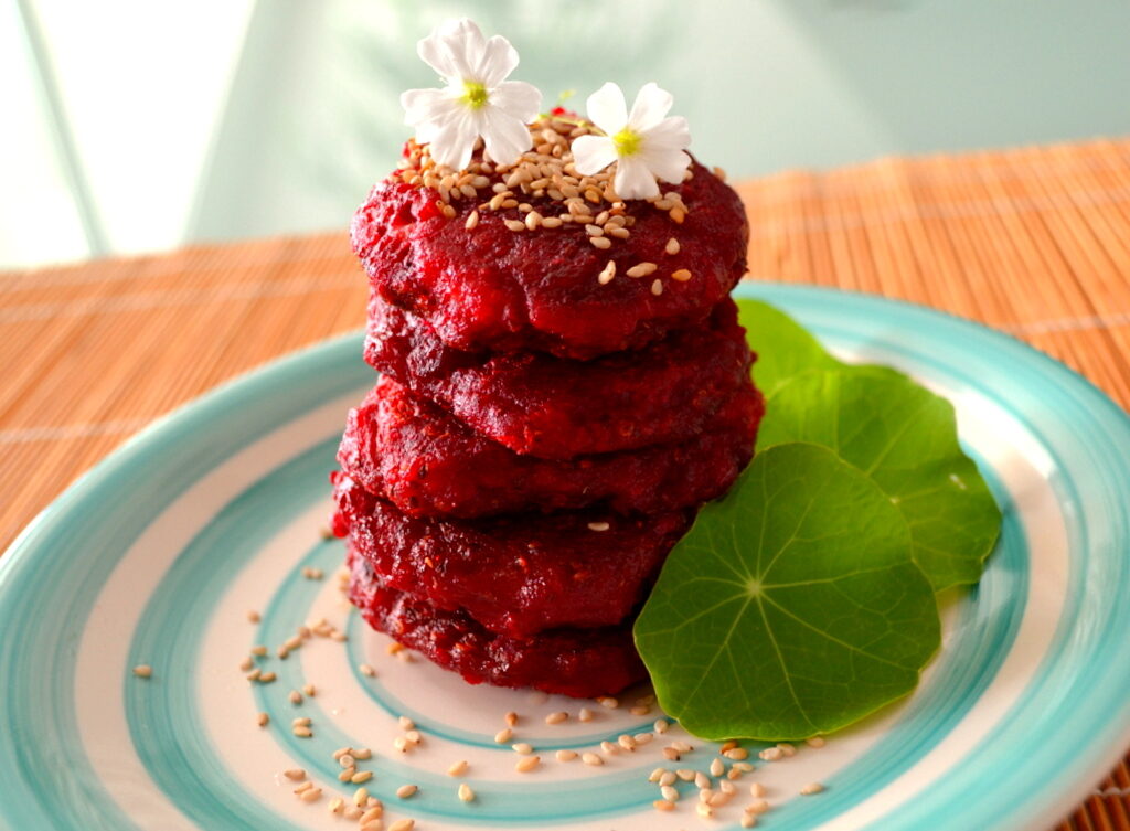 Rote Bete-Chia-Burger