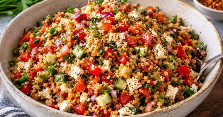 Leo’s großer Bulgursalat mit Feta